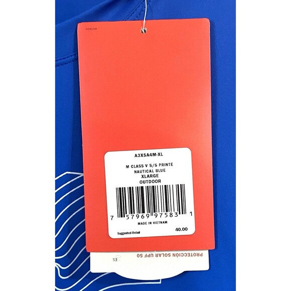 NWT The North Face Short Sleeve T-Shirt UPF 50 Blue Nautical Ocean Men's Size XL - Picture 6 of 9